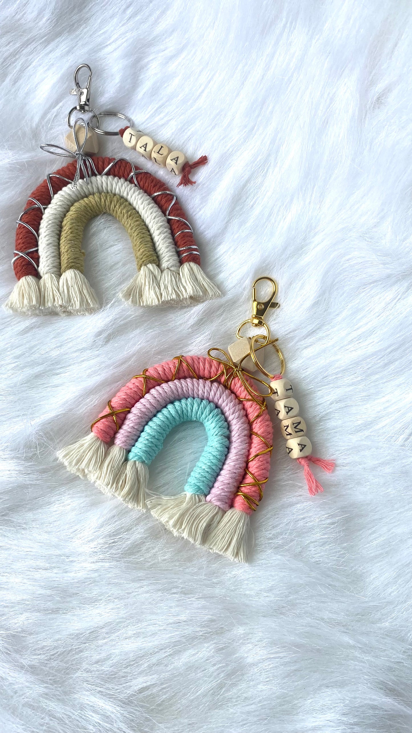 Unicorn Keychain |Macrame Keychain |Gift for Bridesmaid |Custom Keychain |Boho Keychain